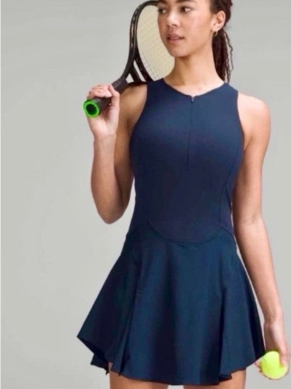Lululemon Everlux Tennis Dress Navy 8